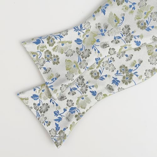 Image of Alizeal Mens 2pcs Floral Bow Tie Set