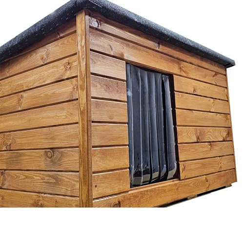 Hundehütte Wetterfest Hundehaus Hundehöhle Winterfest Isoliert Holz 113 x 76 cm