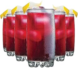 Ruvolo, Jogo de Copo Riviera Long Drink, Copo de Vidro 6 pcs 385ml