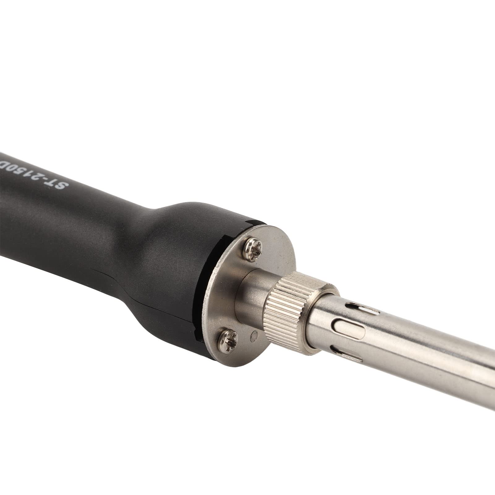 Soldador de Acero Inoxidable, Cerámica, ABS, Pantalla Digital, Portátil, Resistente a Altas Temperaturas, Soldador Electrónico con Soporte de Equipo de Metal (ST-2150D 150W)