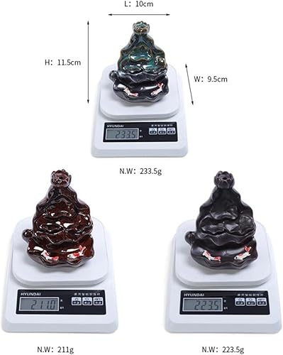 Miniatura 7 de Lotus Pond - Incienso de reflujo de luz de luna, aroma de cerámica, cascada de humo, incienso de Joss para aromaterapia