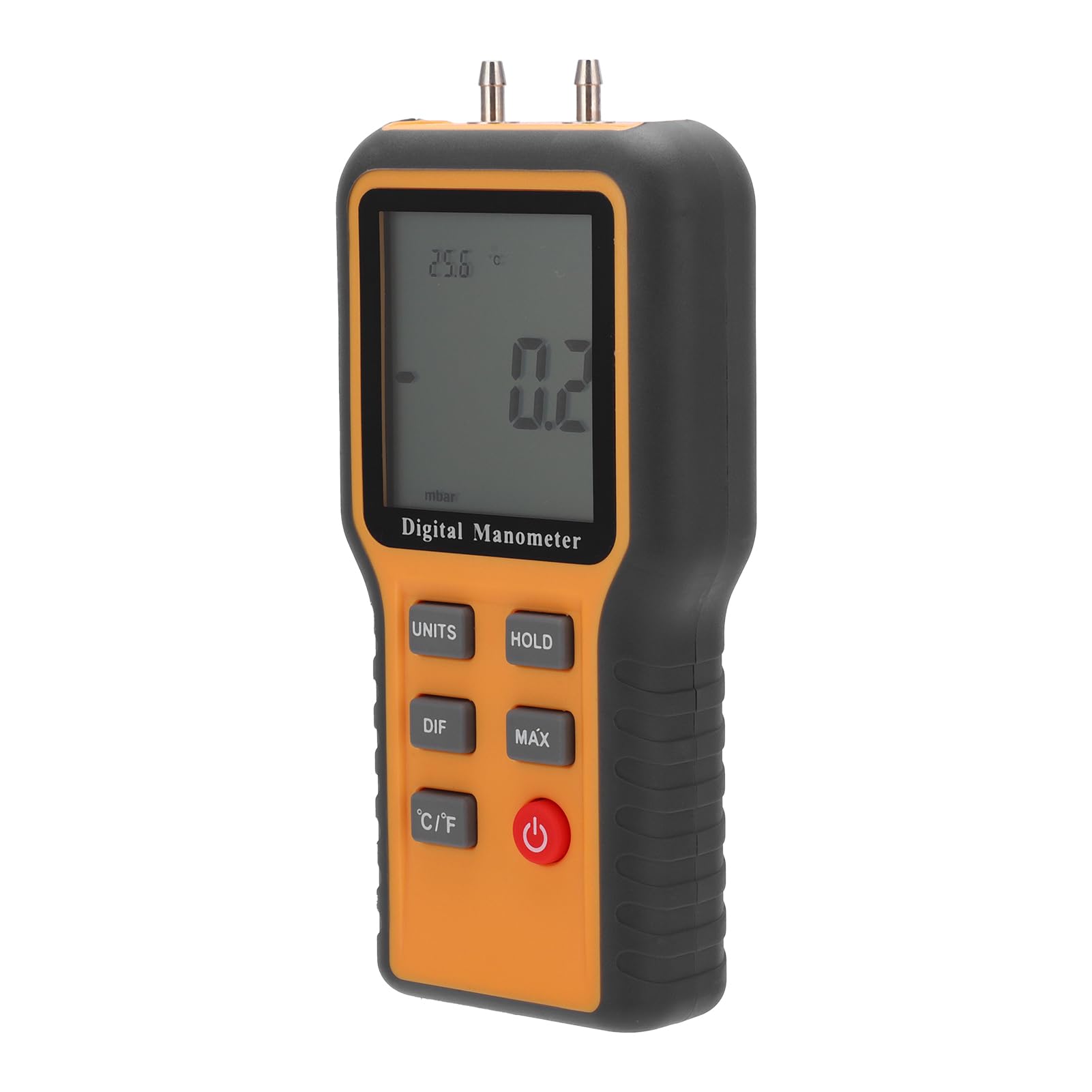 Garosa Manometro Portatile con Manometro Digitale con Precisione ±0,3% FSO Gamma ±2,999 Psi per Test di Pressione Sulle Tubazioni di Gas Naturale HVAC