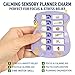 6pcs ADHD Planner Reminder Keychains Sensory Board - Event Visual Schedule Anxiety Relief Portable Checklist Planning List Task Pad with Sticker Bulk Gift (6pcs(1pcs Each Color))