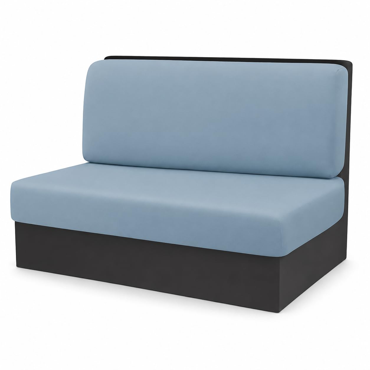 TDHLW ,hazy blue, 2 Piece RV Dinette Cushion Covers, Stretch Camper Bench Seat Covers with Backrest Cover and Seat Cushion Cover, Milk Silk Full Coverage Booth Seat Slipcovers for RV Camper