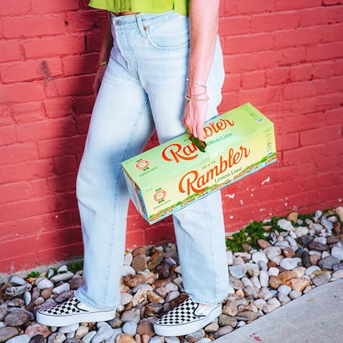 Image of AUTX RAMBLER Sparkling Water, Texas Limestone Mineral Blend, Lemon-Lime Flavor, 12-Ounce Cans, 12-Pack