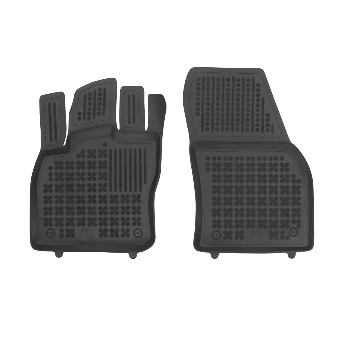 Pavimentazione Auto Nera Mossa Tappetini Auto TPE Per Ford Transit Connect Van (2014-2023) - 2 Pezzi Neri Premium Tpe Premium Antiscivolo