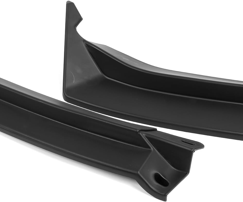 Stay-Tuned, 5PCS ABS STP-Style Front Bumper Lip Spoiler Splitter Body Kit, Compatible with 2024 2025 Hyundai Sonata Base Bumper, Exterior Accessory (Unpainted Black)