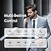 Bluetooth Headset V5.4, 100Hrs Talk Time Dual Noise Cancellation Wireless Earpiece Hands Free Headphones with 500mAh Charging Case, Built-in Mic & Mute Button 270° Rotatable for Business/Driving