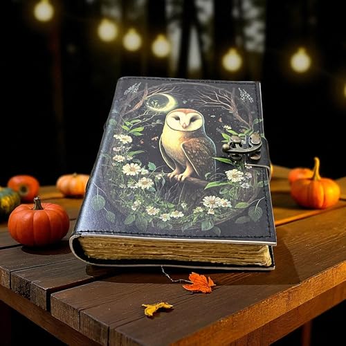 Carnet de notes chouette magique en cuir pour libérer vos rêves - 2