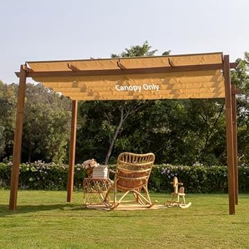 retractable pergola replacement canopy
