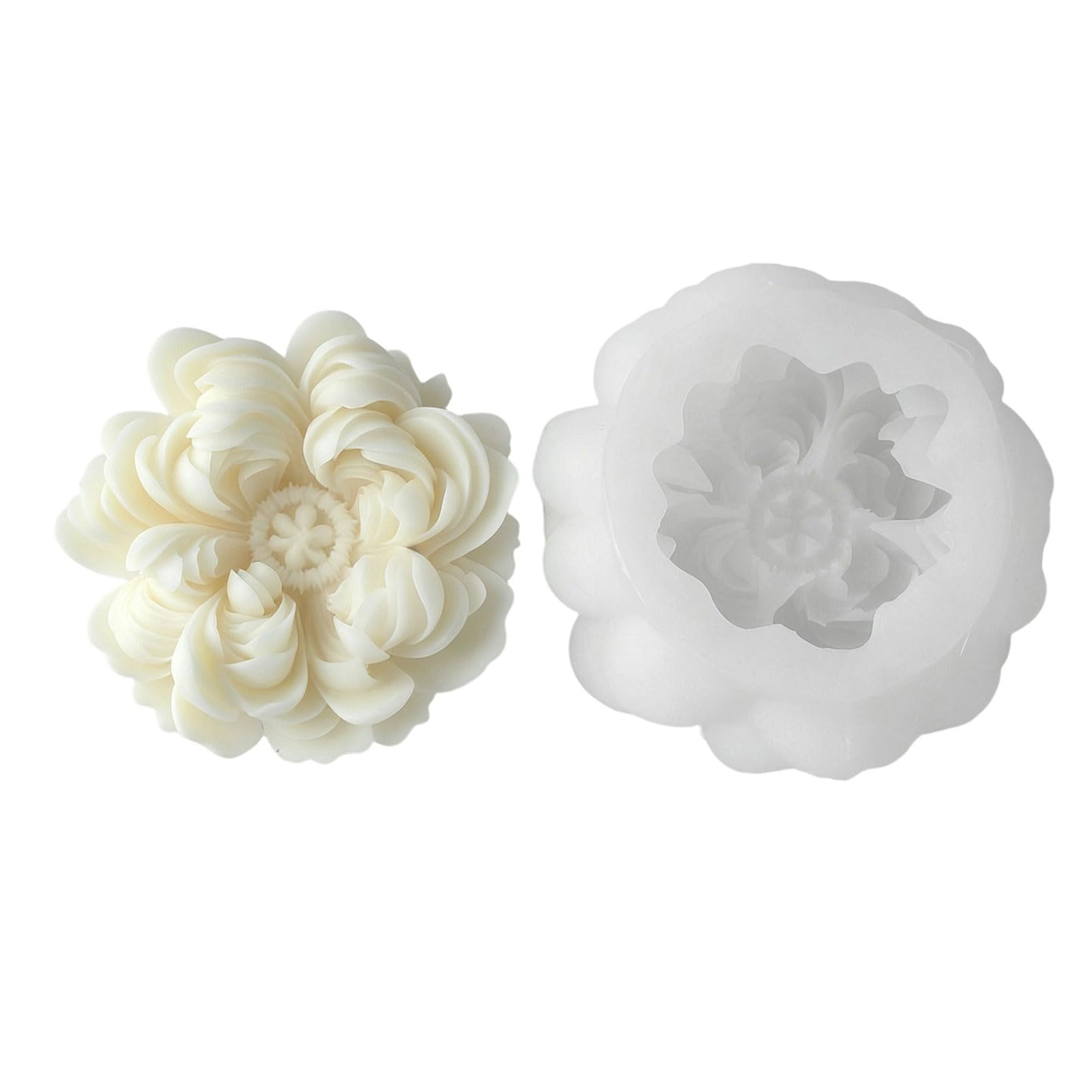 MURYE Realistic Ranunculus Flower Silicone Molds Multipurpose Silicone for Epoxy Resin Soap Home Decoration Flower Shaped Cast