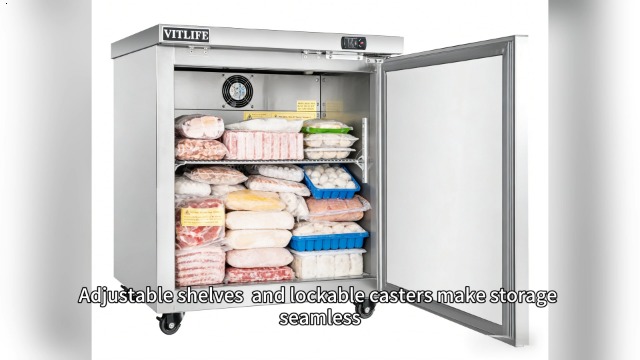 Image of 60 inch W Commercial Undercounter Refrigerator, 17 Cu.ft, 2 Doors