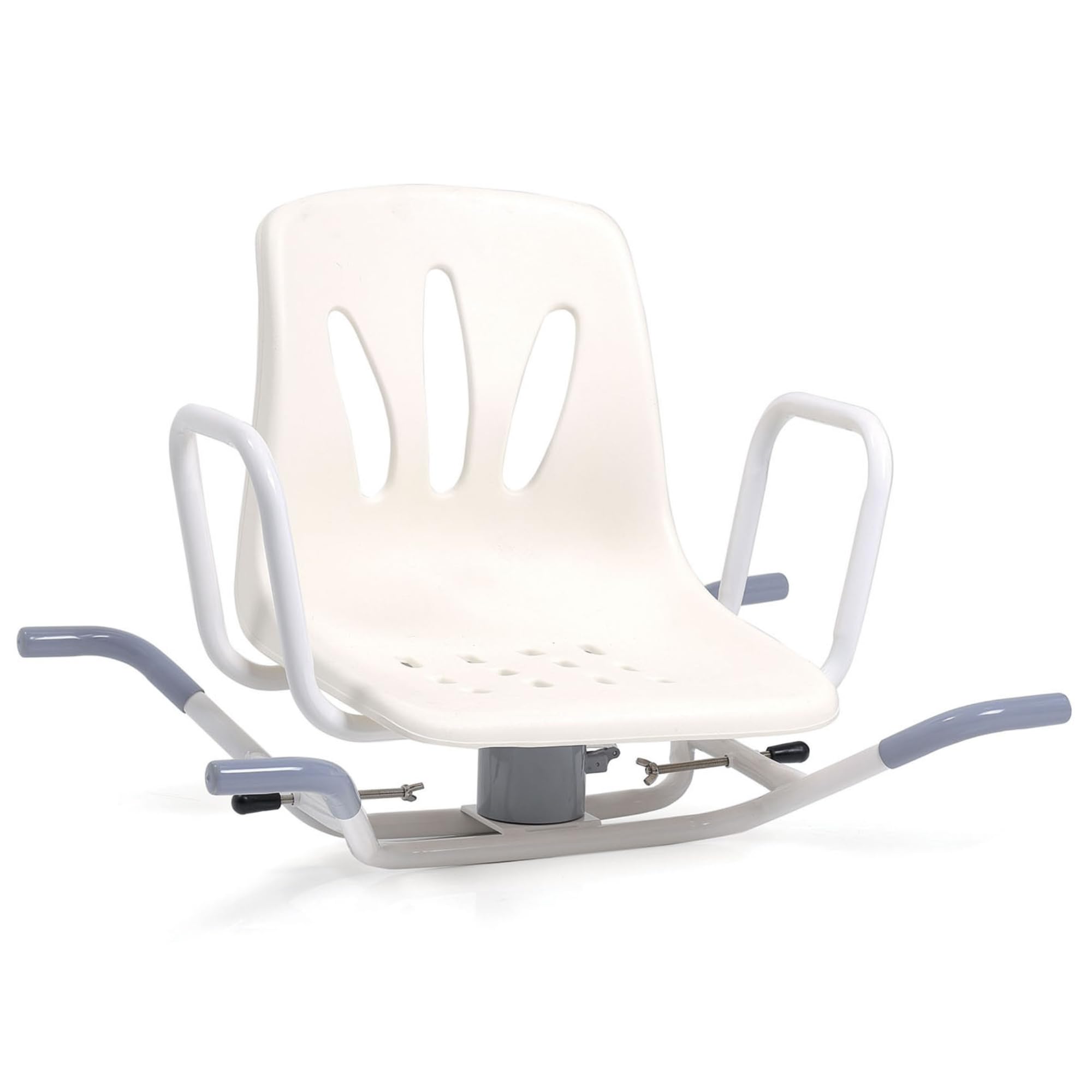 Asiento Giratorio 360º para Bañera. Asiento Giratorio Bañera Personas Mayores y Personas con Movilidad Reducida. Asiento para Bañera de Acero Inoxidable Sin Obras 4 Posiciones.