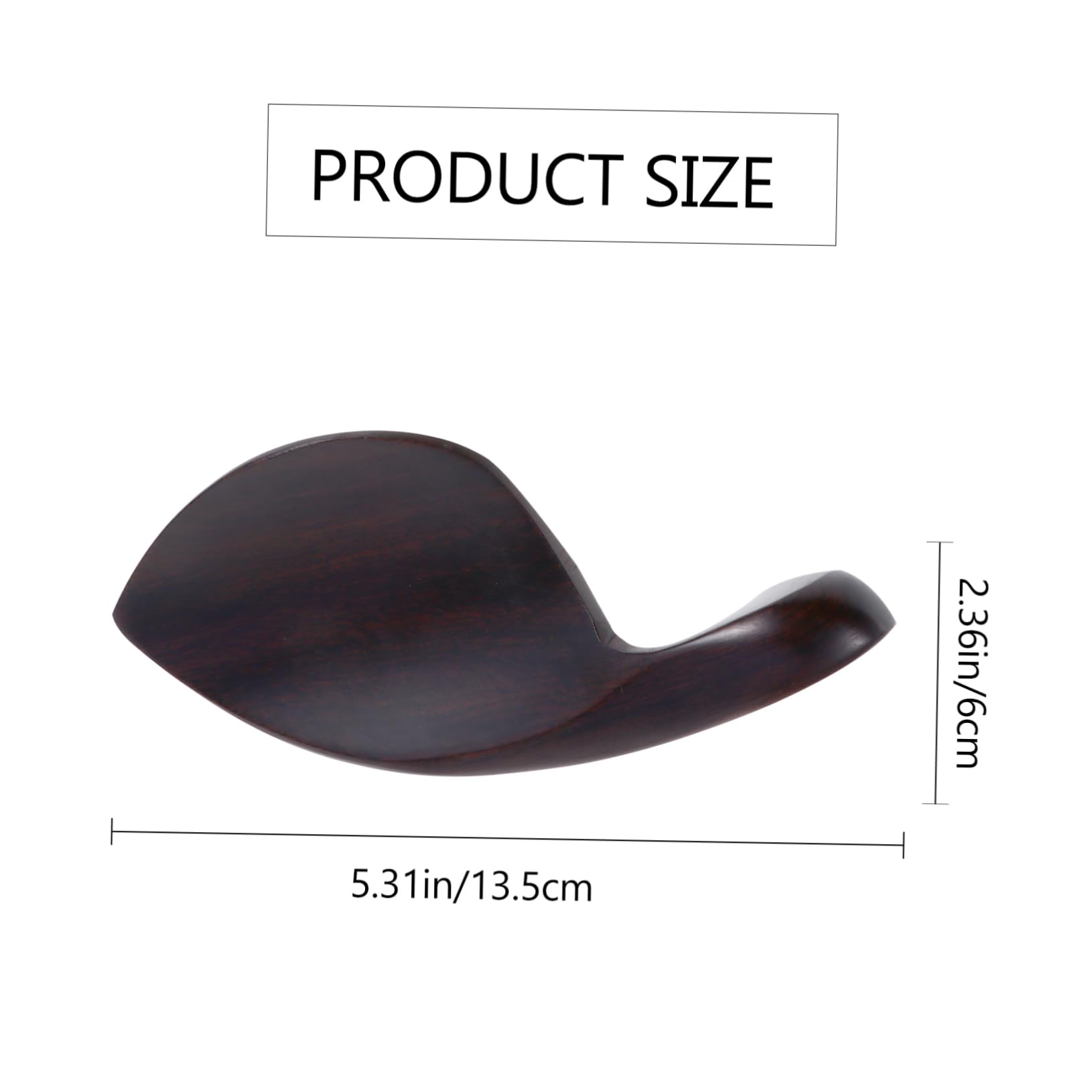 BESPORTBLE Ebony Violin Shoulder Rest Pad for Fiddle Comfortable Support for Beginners Enthusiasts Height for Stable Playing Position