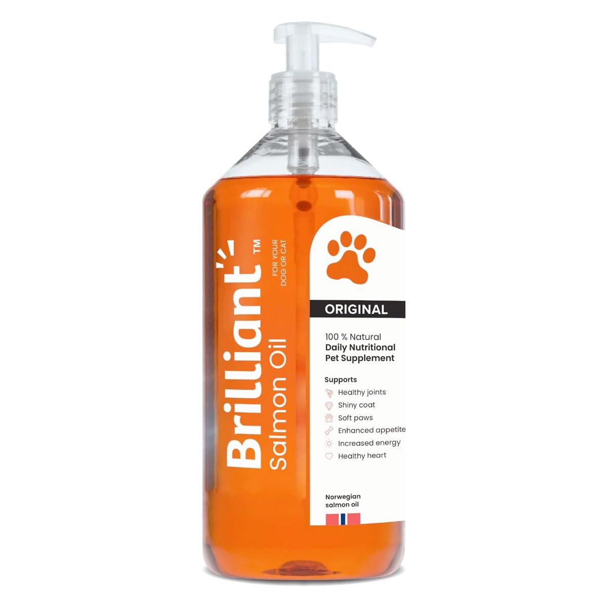 Hbc Brilliant Salmon Oil for Dogs and Cats 1000ml