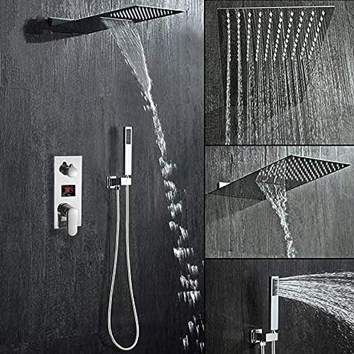 Douche de salle de bains dissimulée avec mitigeur et cascade
