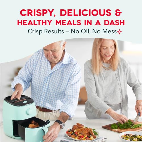 Image of Dash Tasti-Crisp Air Fryer, 2.6 Quart, Aqua (Pack of 2)
