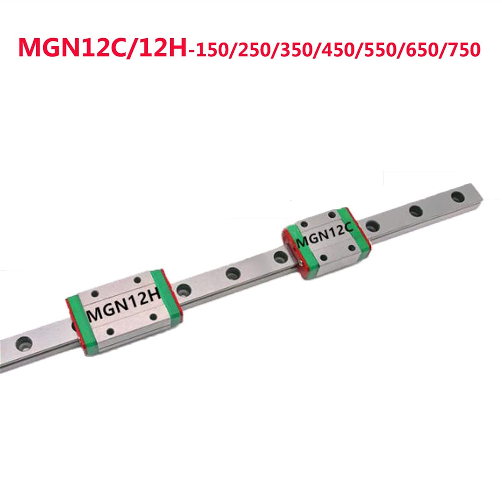 Blocco Carrello MGN12C In Acciaio Con Striscia Anti-Caduta - Per Guide Scorrimento Lineare 12mm - Foto 10