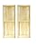 LTL Home Products SHP59 Exterior Solid Wood Raised Panel Window Shutters, 15 x 59 Inches, Unfinished Pine