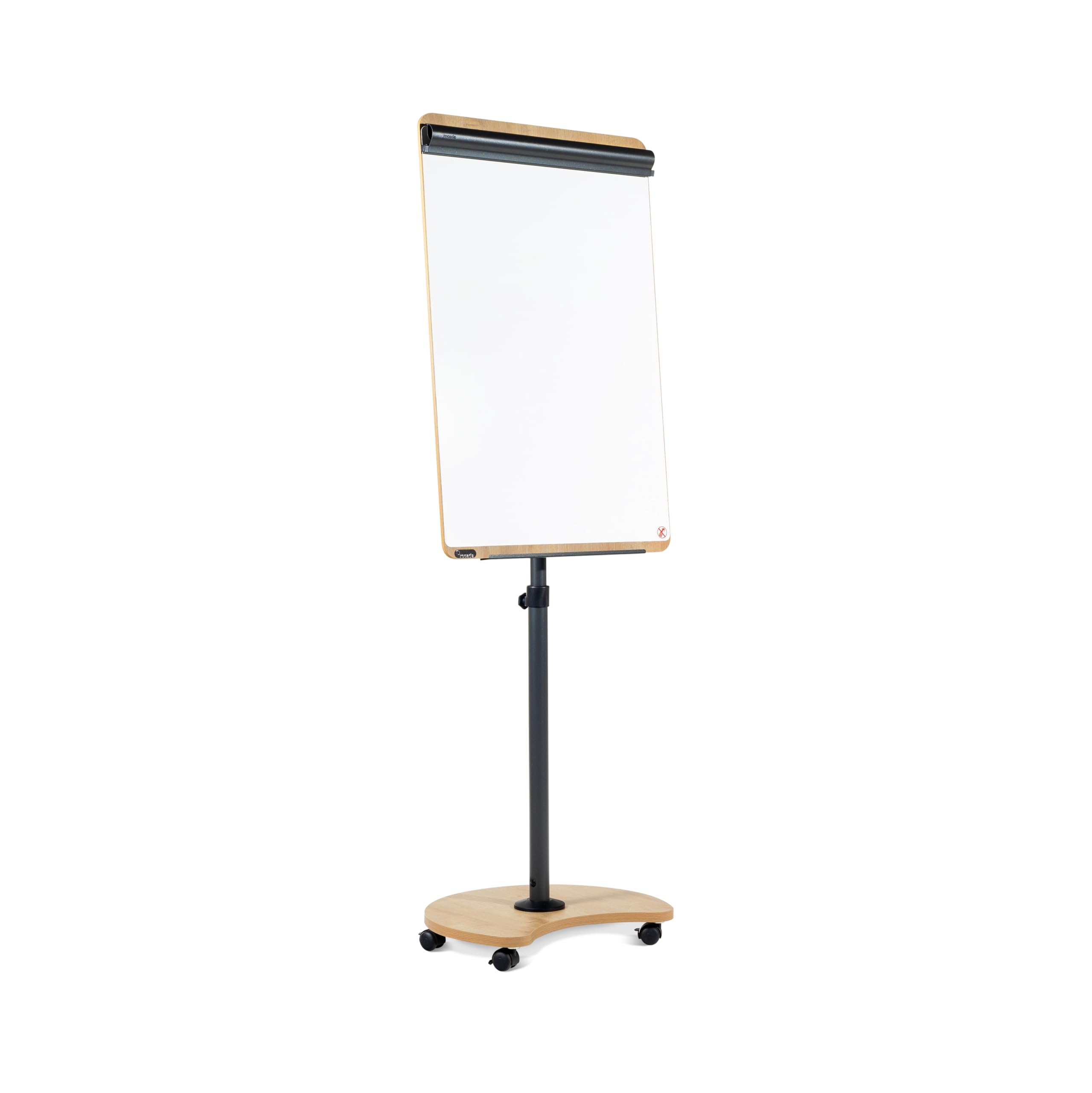 Rocada | Pizarra Magnética con Caballete Móvil - Rotafolios con Ruedas - Convertible en Mesa - Regulable en Altura - Marco Madera - 69 x 160-200 x 62 cm