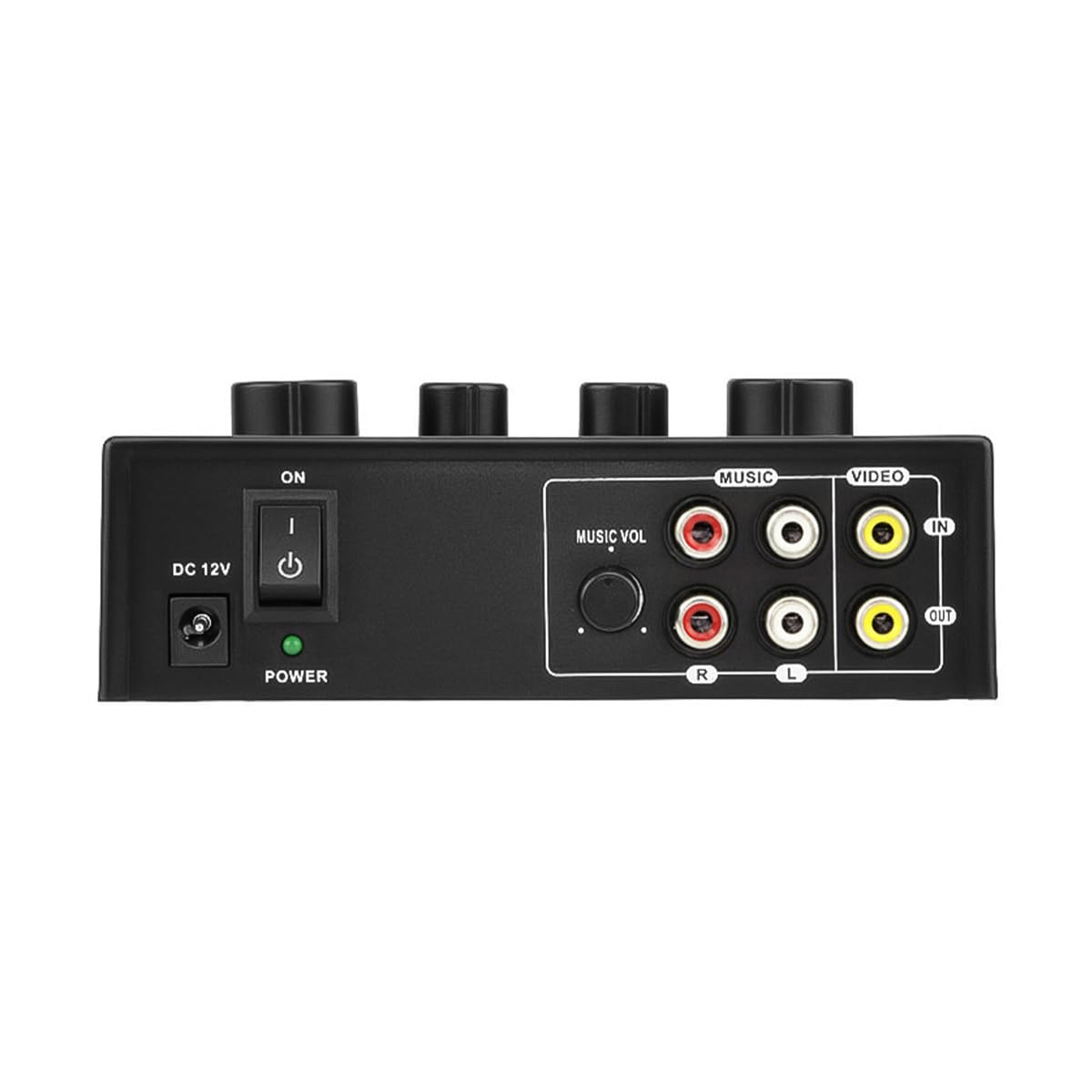 Mixeur Karaoké Portable 2 Entrées Micro Numérique Audio Son Karaoké Écho Mixeur pour Divertissement de Fête Familiale