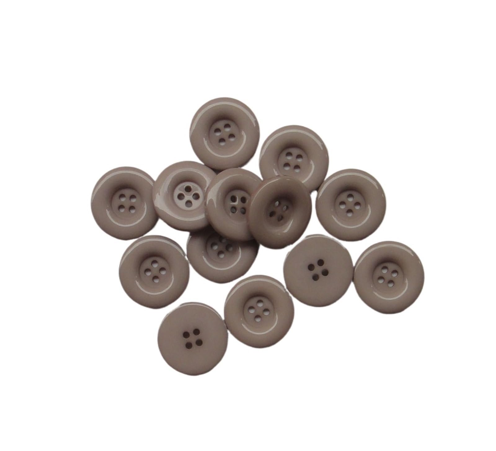 Lovssu 14 Khaki Sewing Buttons Round Resin Buttons, 4-Holes, Coat Sewing, Scrapbooking, Diy, 15Mm, 18Mm, 20Mm, 23Mm, 25Mm, 28Mm, 30Mm, 34.0Mm, 38Mm For Sewing(,28Mm 20Pcs)