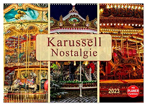 Preisvergleich Produktbild Karussell - Nostalgie (Wandkalender 2023 DIN A2 quer), Calvendo Monatskalender