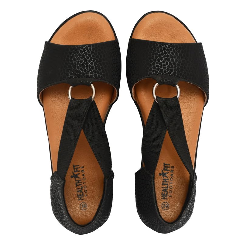 Image of HEALTH FIT Extra Soft Ortho Care Diabetic & Orthopedic Sandal /Doctor Sandal-With Back Support Footwear & stylish for Girl's /Women's