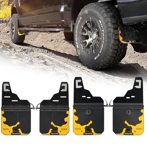 Image of Trumgeta 4PCS Upgraded Truck Mud Flaps Fit for Ford F-150 F150 Without Fender Flare 2021 2022 2023 2024 2025 2026 Splash Guards Mudflaps for Pickup Trucks Accessories