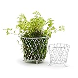 Two's Company Set of 2 French Wireworks Pot Basket w/Antique White Finish Includes 2 Sizes
