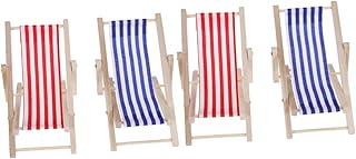 HOMSFOU 4 Pçs Móveis Modelo Móveis Em Miniatura Mini Móveis Para Casa Mini Cadeira Para Casa Mini Cadeira Mini Móveis Para Mini Casa Móveis Em Miniatura Para Uso Doméstico Chaise Longue