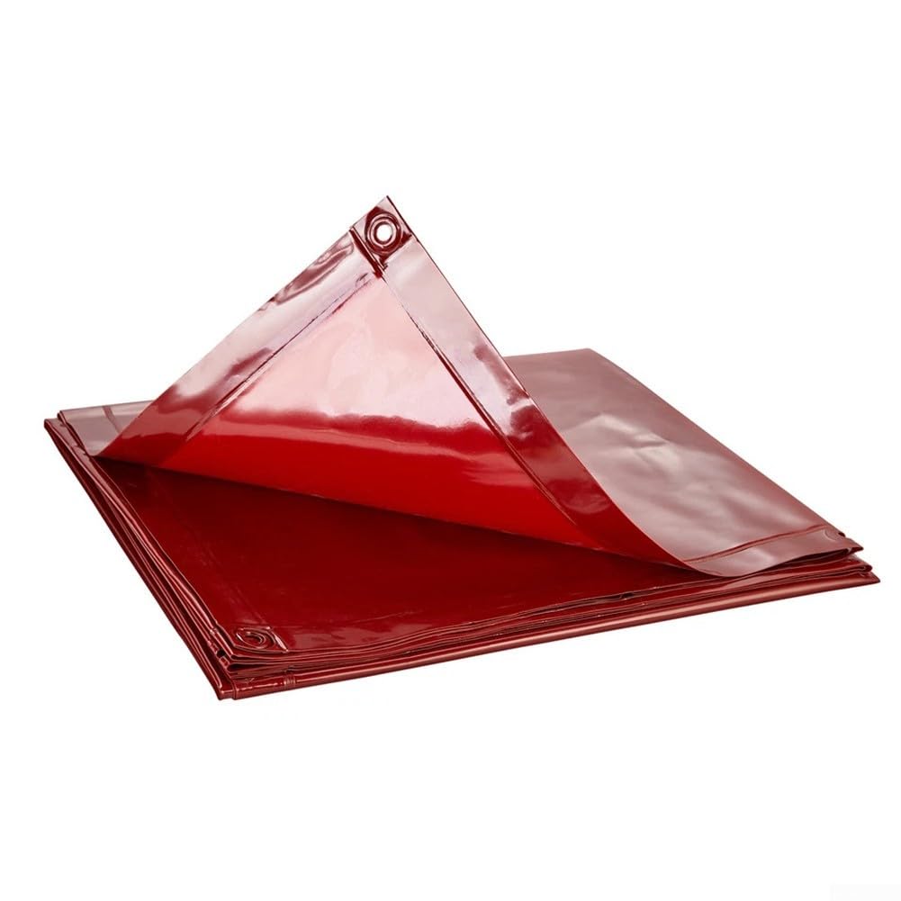 Rideau de soudure VEVOR - 1,8 x 1,8 m - En vinyle résistant aux flammes - Protection UV à 6 niveaux pour zones de soudage - Portable pour atelier/industriel - Rouge