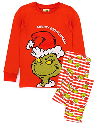 The Grinch Matching Family Christmas Pajamas Adults Kids Snug Fit3