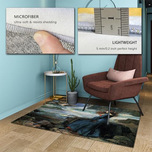 Tapis lavable doux 120x210cm style Waterhouse pour entrée