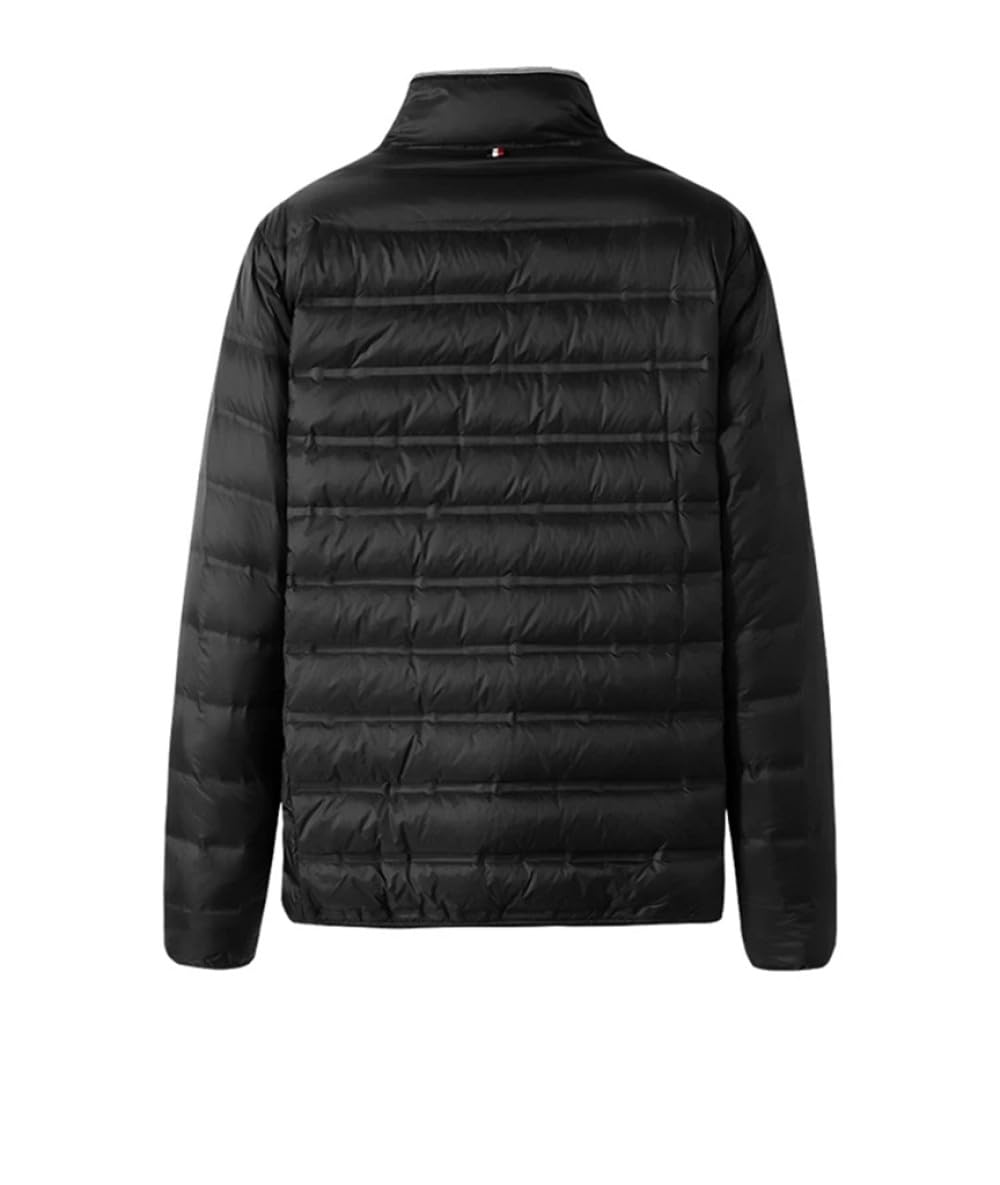 Piumino da Uomo - Abbigliamento da Uomo Oversize 5XL 6XL 7XL Piumini da Uomo Casual Business Autunno E Inverno per Viaggi Invernali, Camminate,Black,8XL