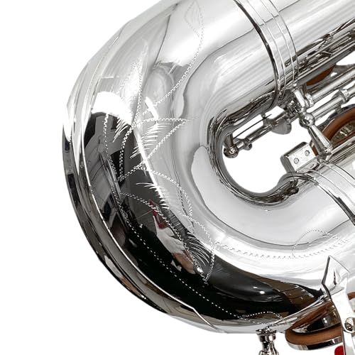 Image of Yinfente Bb Tenor Saxophone Professional Beginner Kit-B Flat Tenor Sax Complete Student Set with Hard Case,Reeds,Cleaning Cloth,Neck Straps,Mouthpiece Silver
