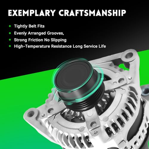 Image of 11516N Alternator 2.5L L4 Compatible with 2010-2011 Toyota Camry, 100Amp Replace# 104210-2650 1042102650 27060-0V060 27060-0V060-84 AL3367X 90295768