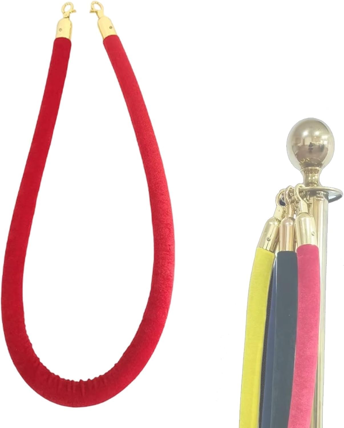 Corde de suspension de 80 cm avec crochet en D pour événement