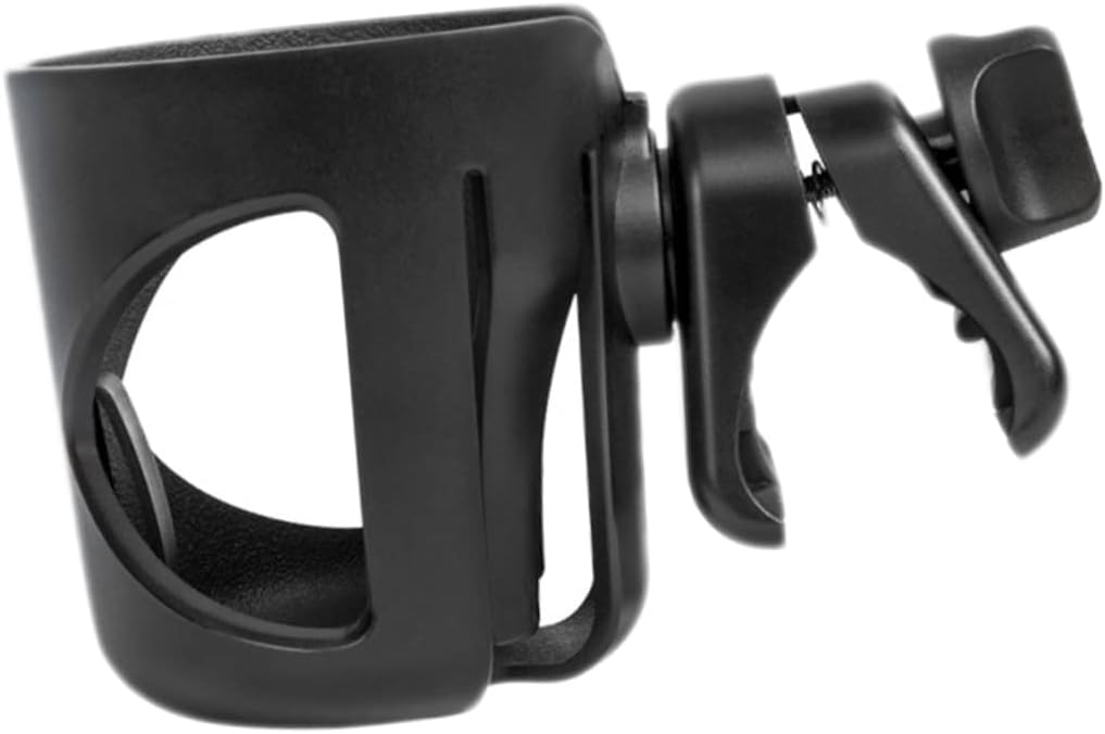 Universal Baby Stroller Cup Holder 360° Rotatable Compatible Most Strollers Black Antislip Design for Bottles and Drinks for Parents Go