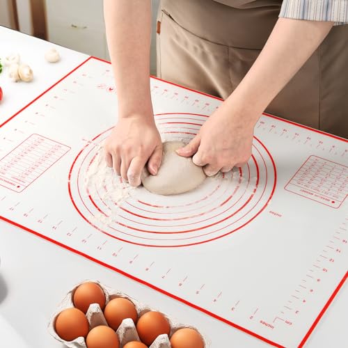 Non-Slip Silicone Baking Mat, Reusable Non-Stick Baking Silicone Mats for Baking, Breads, Pizzas, Fudge and Other Treats. the Baking Mat can Also Be Used as an Oven Liner-Size: 24x16 Inch - Image 3