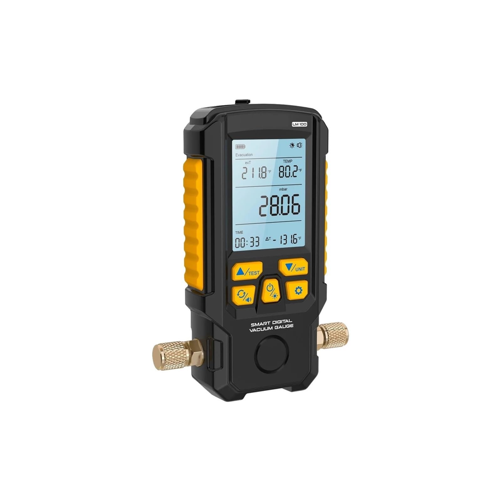 Medidor de presión digital inteligente LM100 0 a 2000 mbar con sensor temperatura,Modulación de precisión