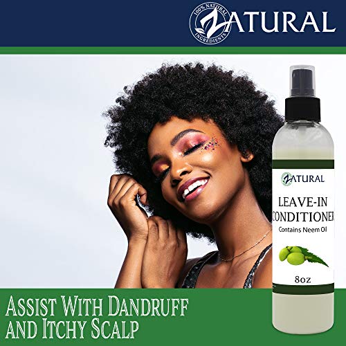 Zatural Neem Leave-In Conditioner (8 Ounce) Moisturizing Conditioner For Healthy Hair And Scalp. #TOP4