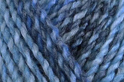 James C Brett Marble Chunky Crochet Yarn 100% Acrylic Bright Earthy Tones Contrast Colours Wool for Knitting - 200g Balls - (MC07) - Pack of 3