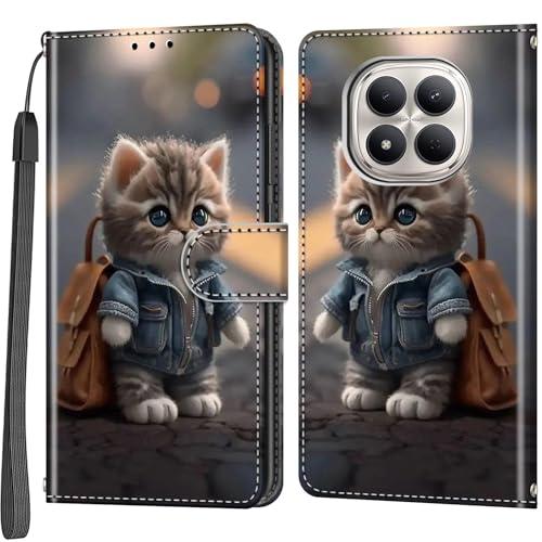 Coque portefeuille Xiaomi Redmi Note 15 Pro 4G en similicuir