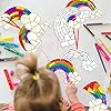 BeYumi Coloring Rainbow Craft Kit - 83Pcs Color Your Own Rainbow Kit LGBT DIY Coloring Craft Kit Coloring Pride Day Rainbow Flag Card LGBTQ Party Favors Gay Pride Parade Celebration Art Craft Project #3