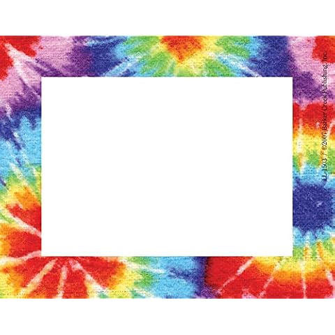 Barker Creek Name Badges & Self-Adhesive Labels, Tie-Dye, Multi-Purpose Name Tags, Gift Tags, Labels, and More! 3.5" x 2.75", 45 per Pkg, Home, School and Office Supplies (1503) Cover