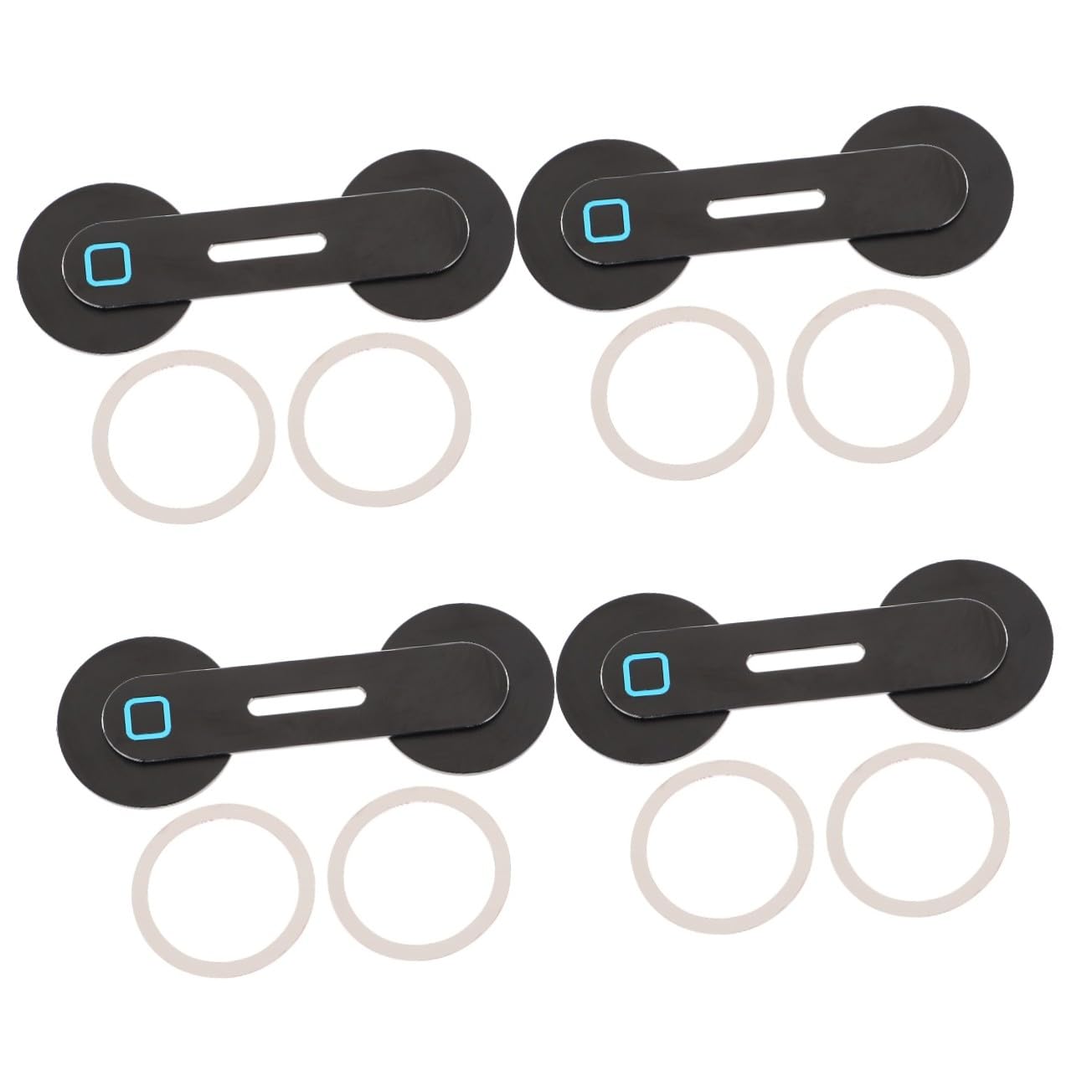 4 Pièces Support Téléphone Voiture Magnétique Compact Alliage Aluminium Maintien Stable pour Téléphones et Appareils Portables Compatible Smartphone