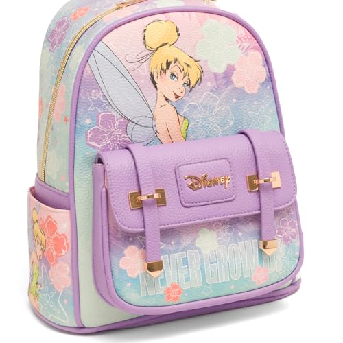 Image of Wondapop Disney Tinker Bell Never Grow Up 11 inch Vegan Leather Mini Backpack