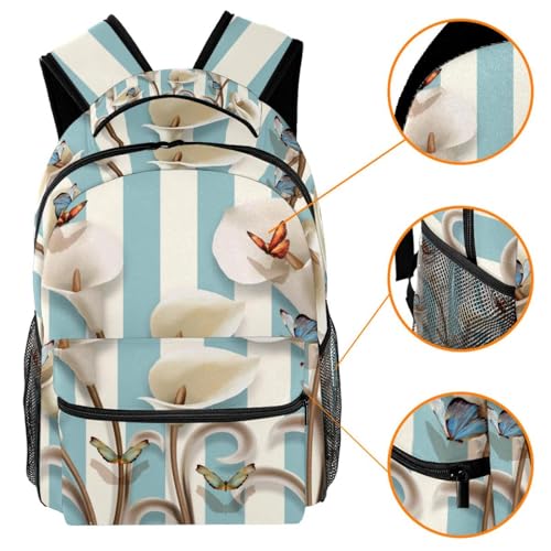 Sac à dos d'école pour adolescentes et filles grand format multicolore