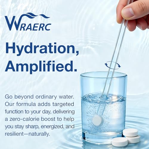 Image of Hydrogen Water Tablets with Magnesium -12 PPM Hydrogen Tablets for Drinking Water Molecular Hydrogen Water H2 Tabs Supplement for Cognitive Cellular Health